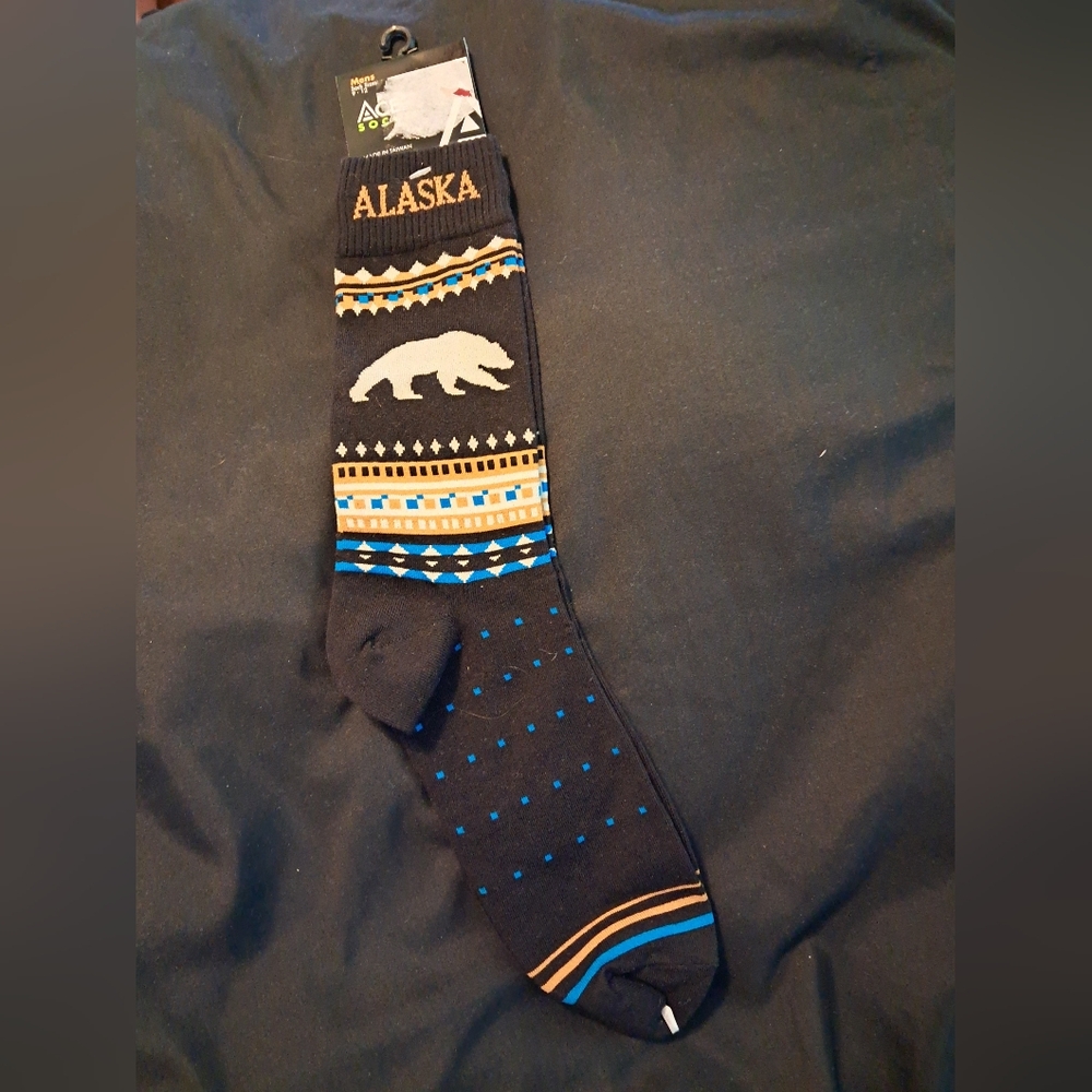 Alaska Souvenir Mens Socks NWT